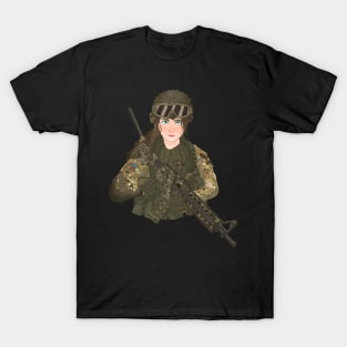 US army girl. T-Shirt